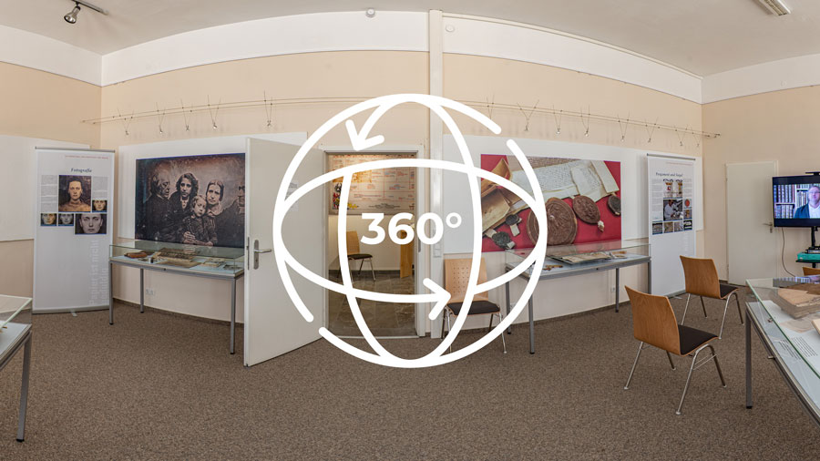 360 Grad Panorama Ausstellung »Papier ist nicht geduldig«